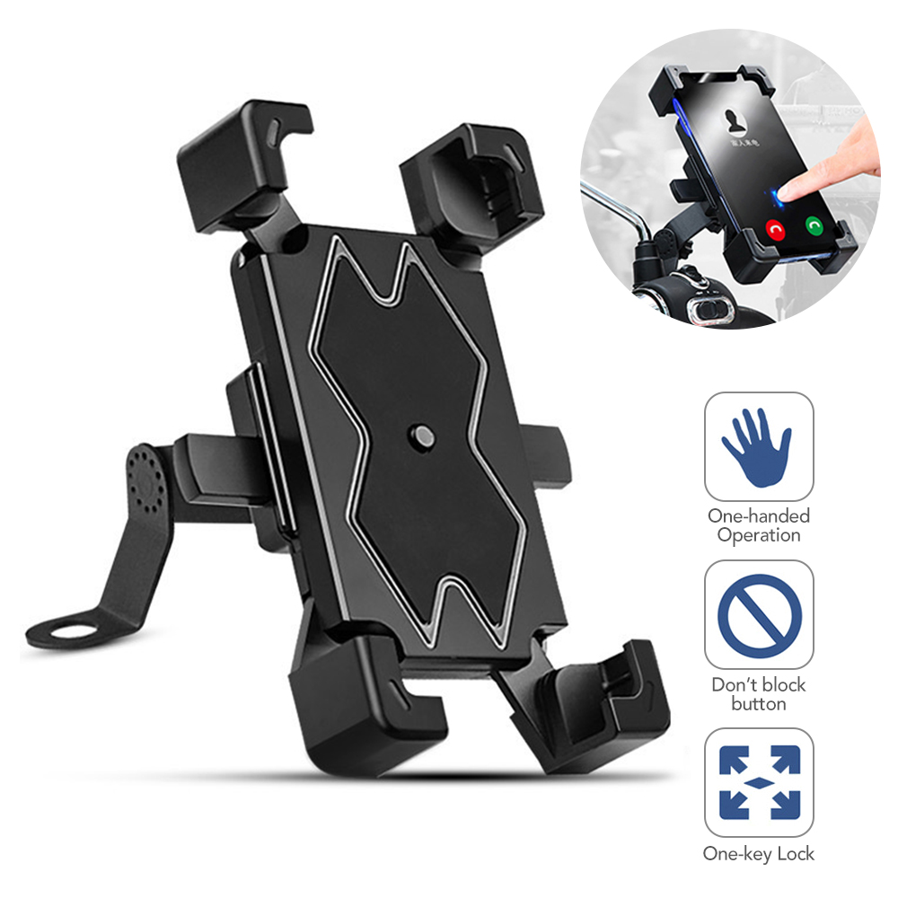 Bicycle Phone Holder 360° Rotation Phone Mount Adjustable Mobile Phone Support