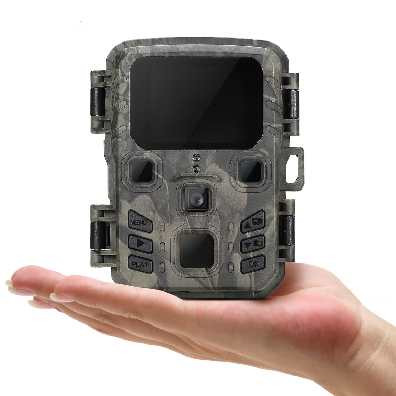 Mini Trail Camera 12MP 1080P Hunting Game Motion Activated Outdoor Wildlife Scouting Camera IP65 Waterproof