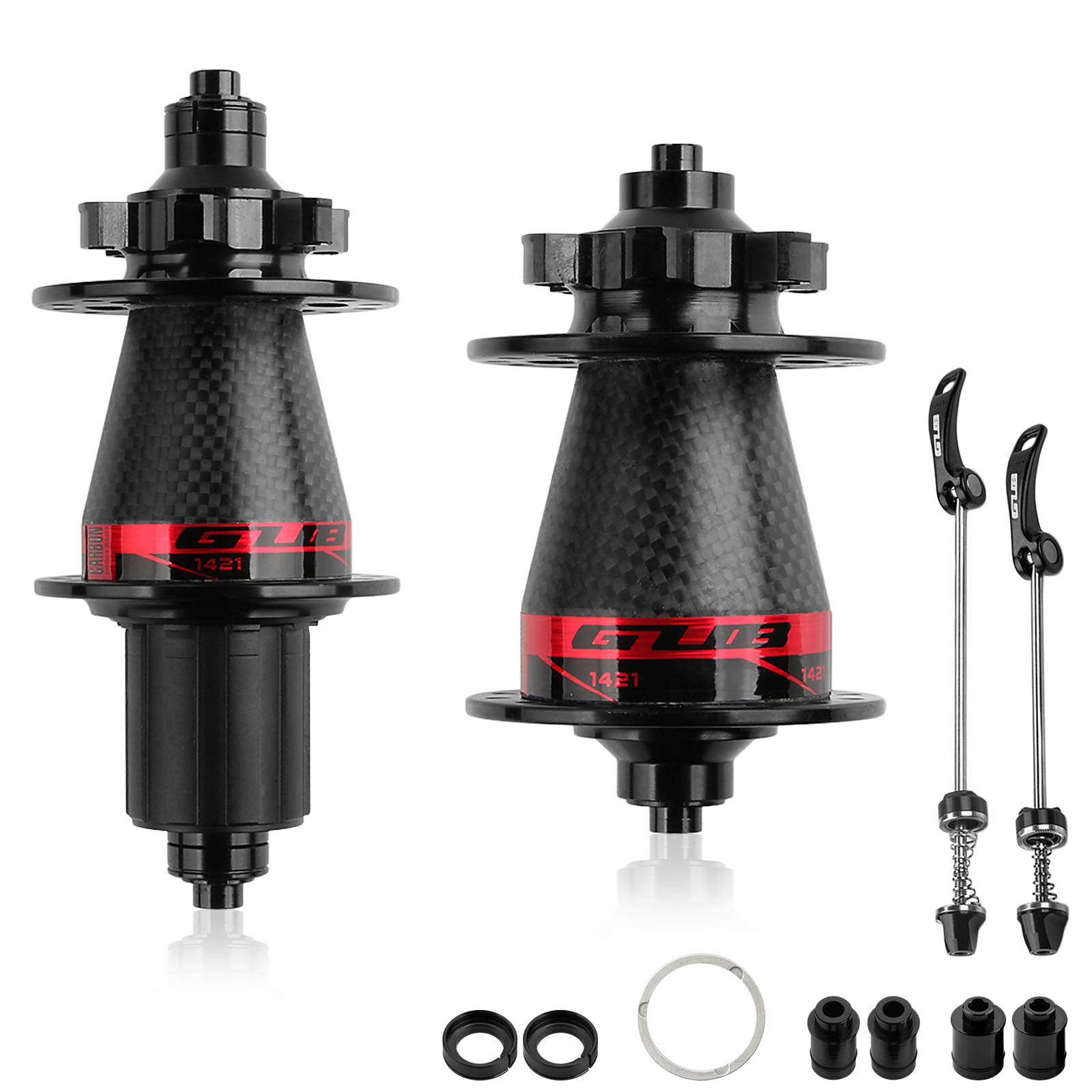 32 Hole Bicycle Hub Carbon Fiber MTB Mountain Bike Front & Rear Disc Brake Hubs