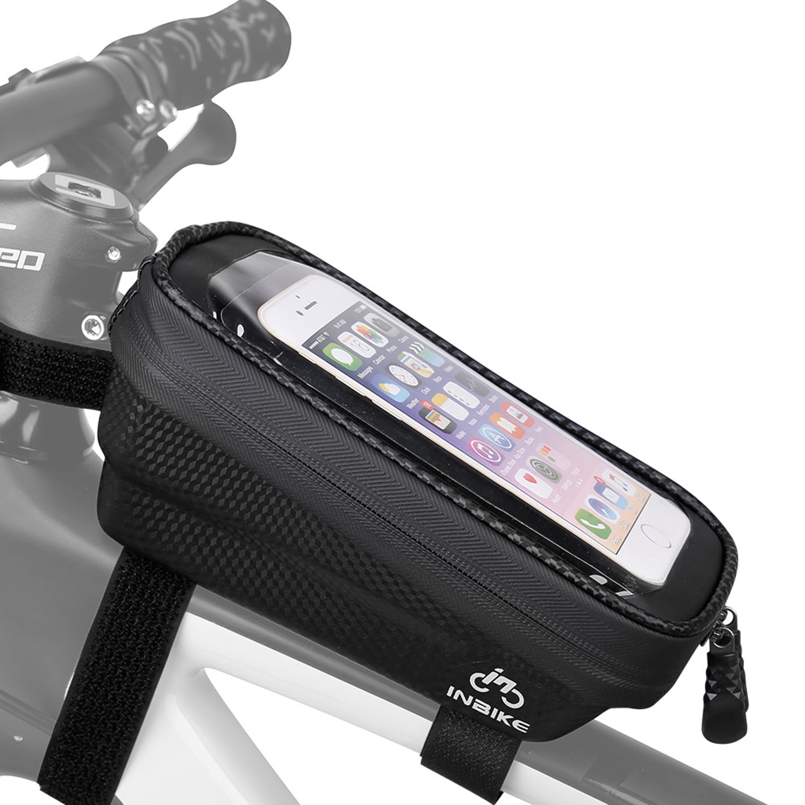 Touch Screen Bicycle Top Tube Bag EVA Hard Shell Bicycle Frame Bag Waterproof Bike Storage Bag Cycling Accessories