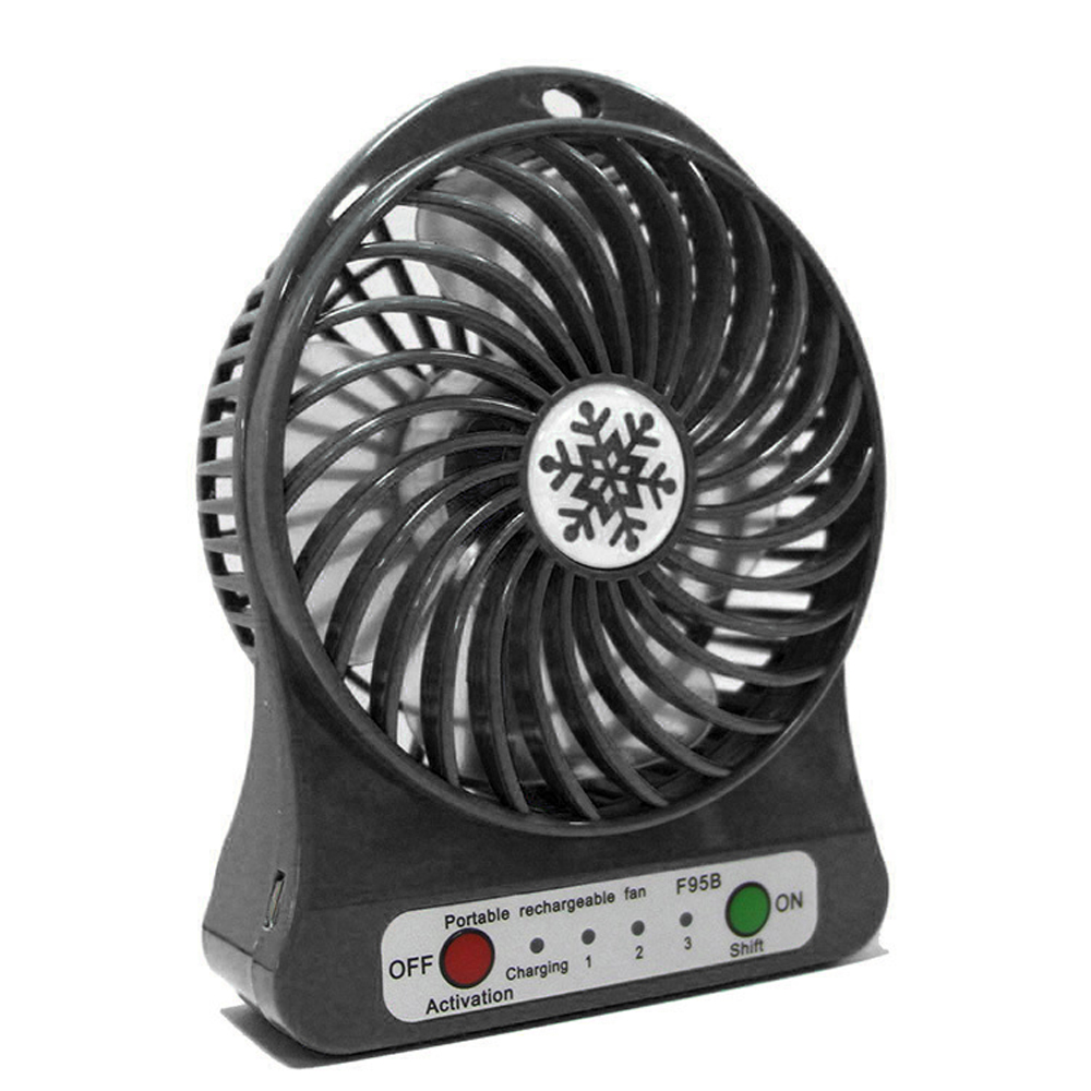 LED Light Fan Electric Air Cooler Mini Desk USB Fan Fashion Hobbies Desk Personal Fan 3 Speed Mode Flexible Ventilator Bed Office Portable Rotating Mute Stroller Car Laptop Table Home