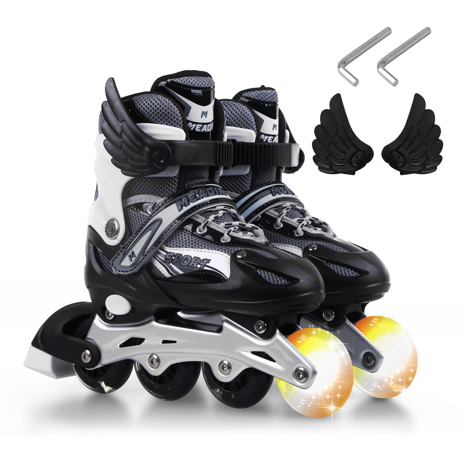 Roller Skates Children Flash Inline Skates Adjustable Roller Skates Skates Shoes