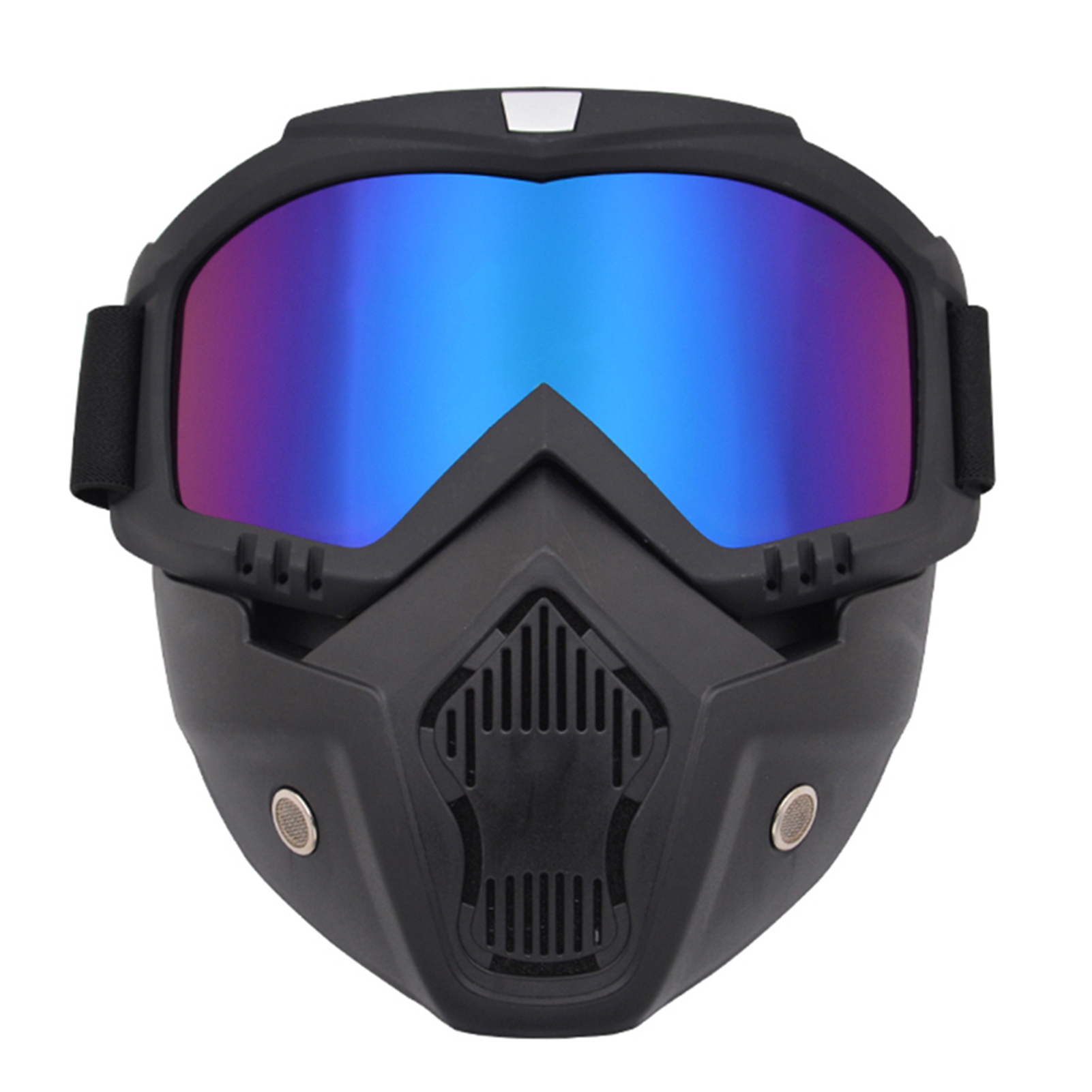 Modular Mask Detachable Goggles Motorcycle Racing Helmet Protective Face Mask Shield