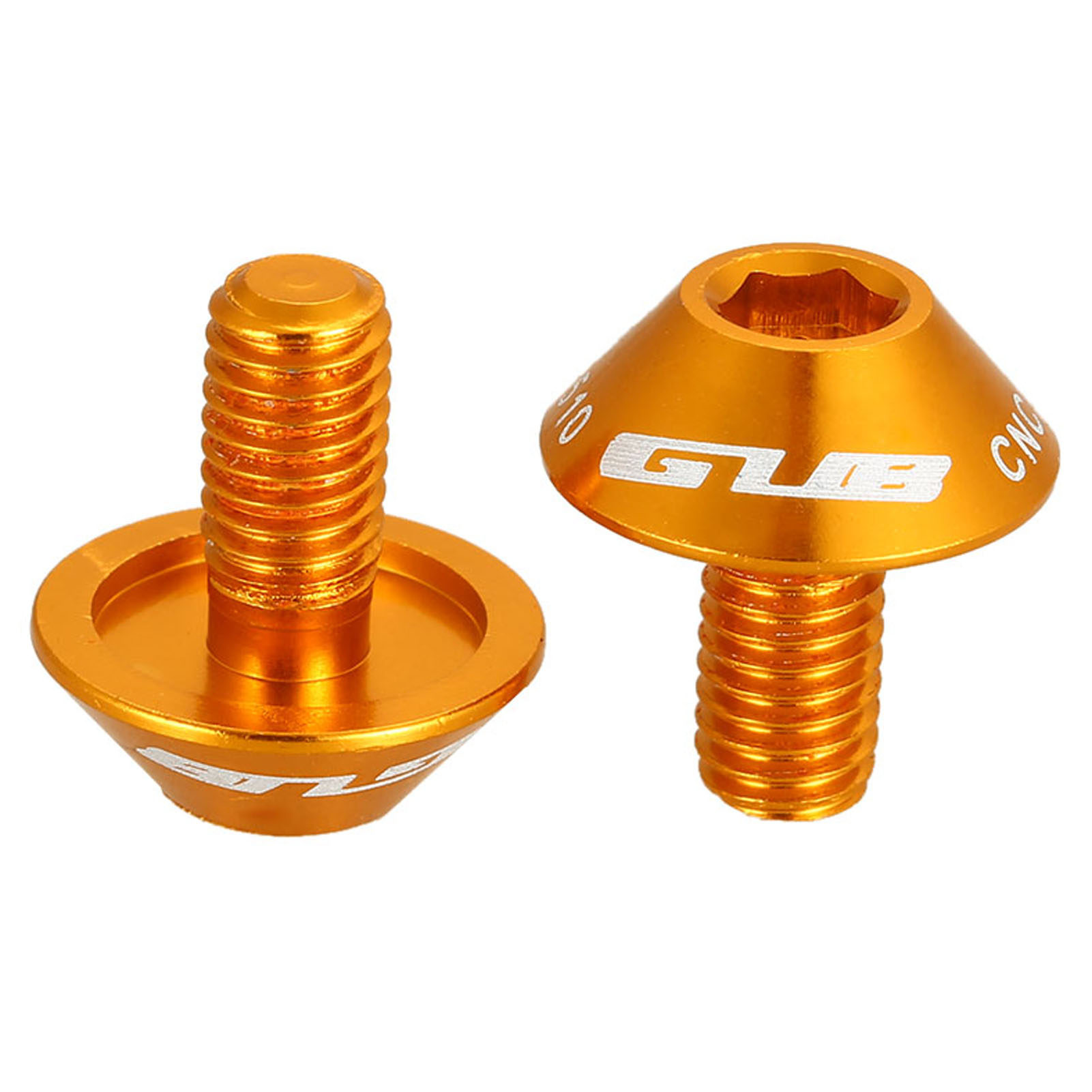 GUB 1 Pair Bike Bottle Cage Screws M5x12mm Lightweight Aluminum Alloy Bottle Holder Bolt for MTB Bike Bicycle Water Bottle Rack