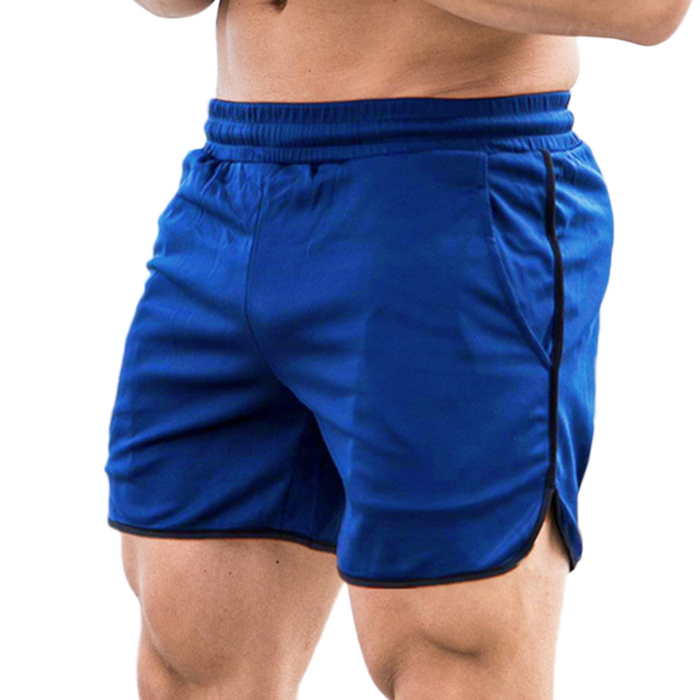 Men Fitness Shorts Quick Drying Gym Beach Shorts Summer Lounging Sport Workout Running Short Pants with Pockets