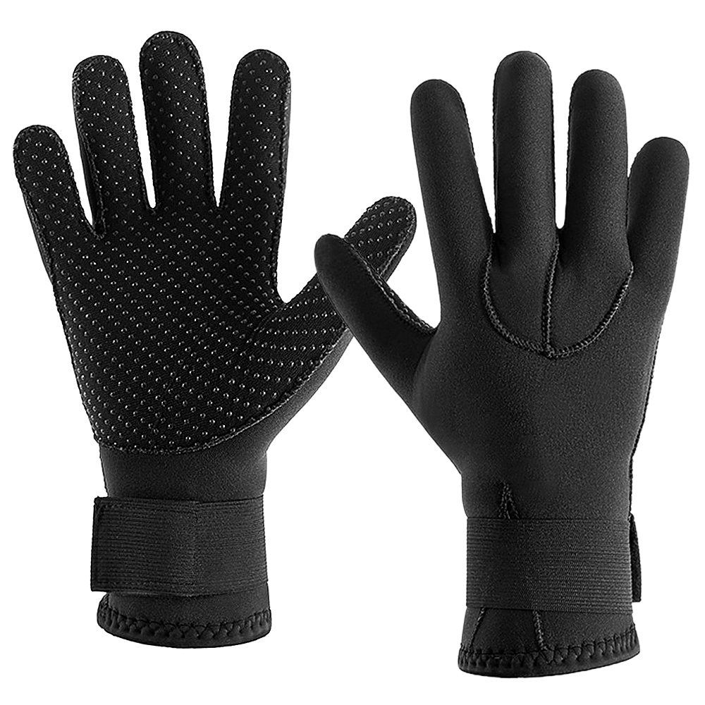 3MM Neoprene Wetsuit Gloves Warm Scuba Diving Gloves Winter Surfing Gloves Thermal Anti Slip Gloves for Spearfishing Swimming Rafting Kayaking Paddling