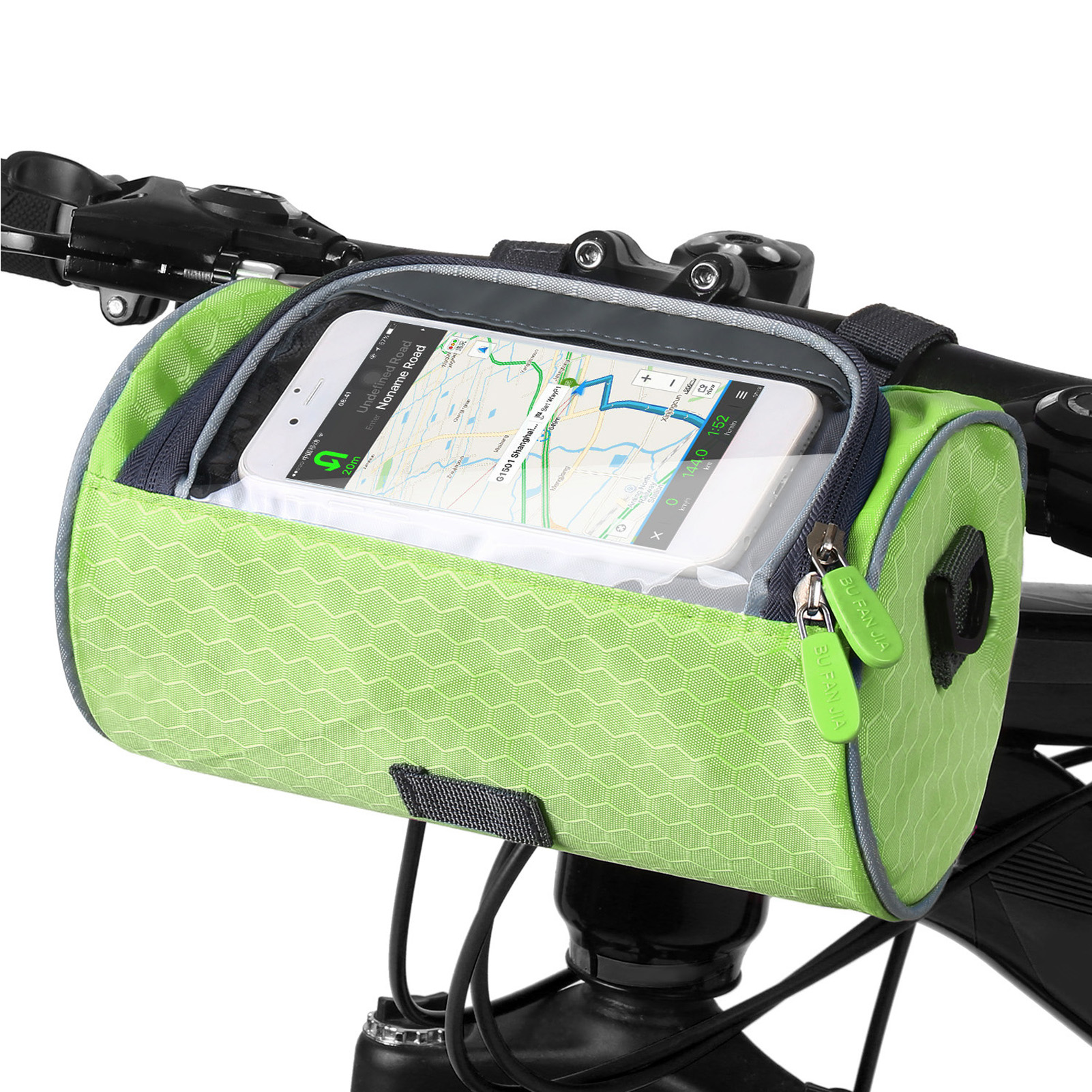 Waterproof Bike Handlebar Bag Bicycle Front Bag Touchscreen Phone Holder Bag Pack Shoulder Bag MTB Cycling Storage Bag Pannier