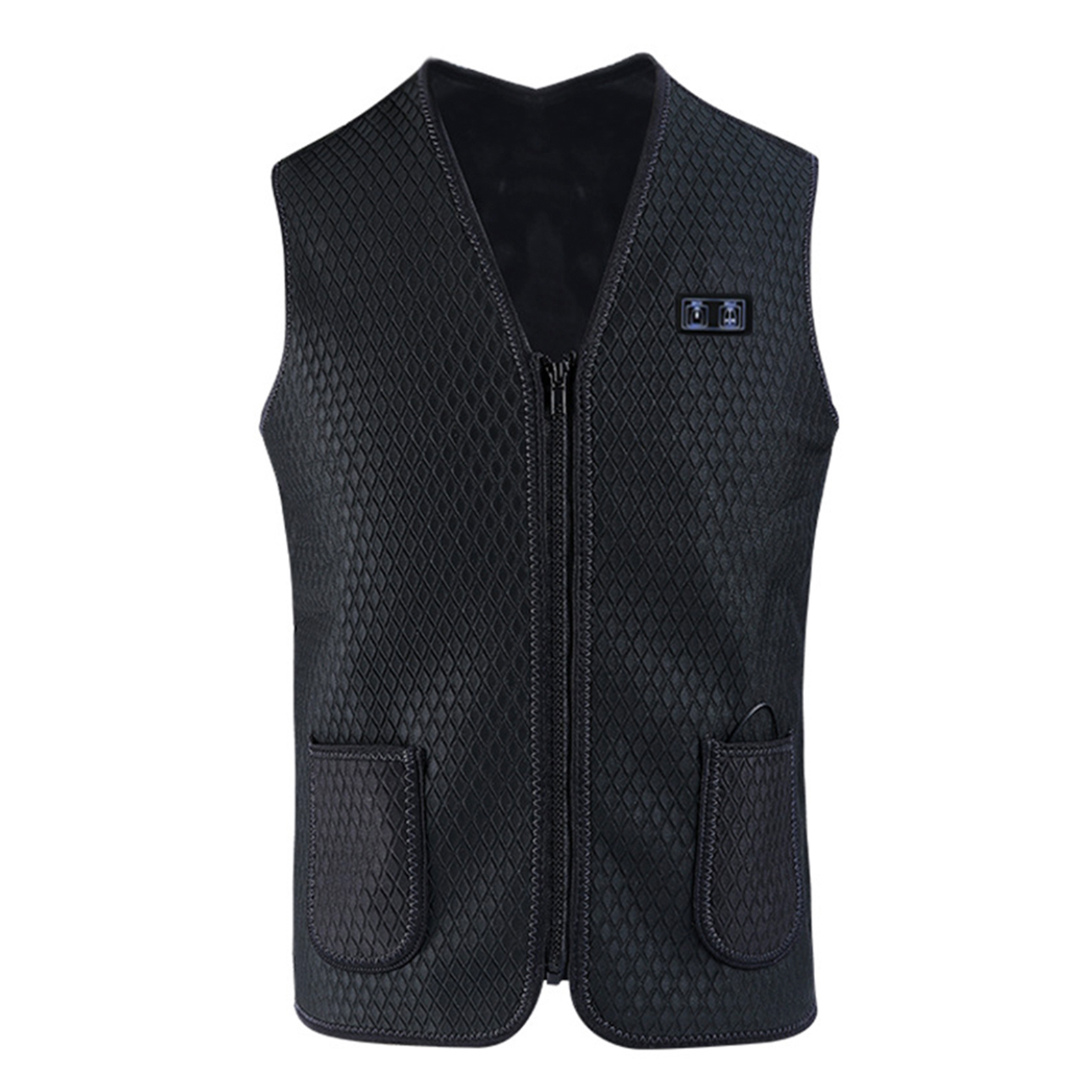 Heating Vest Warmer 3 Speeds Adjustable Temperature 7 Heating Zones USB Powered Rechargeable Thermal Waistcoat Winter Warm Fever Vest Heated Vests for Men Women Elderly Present Gift Outdoor Activities