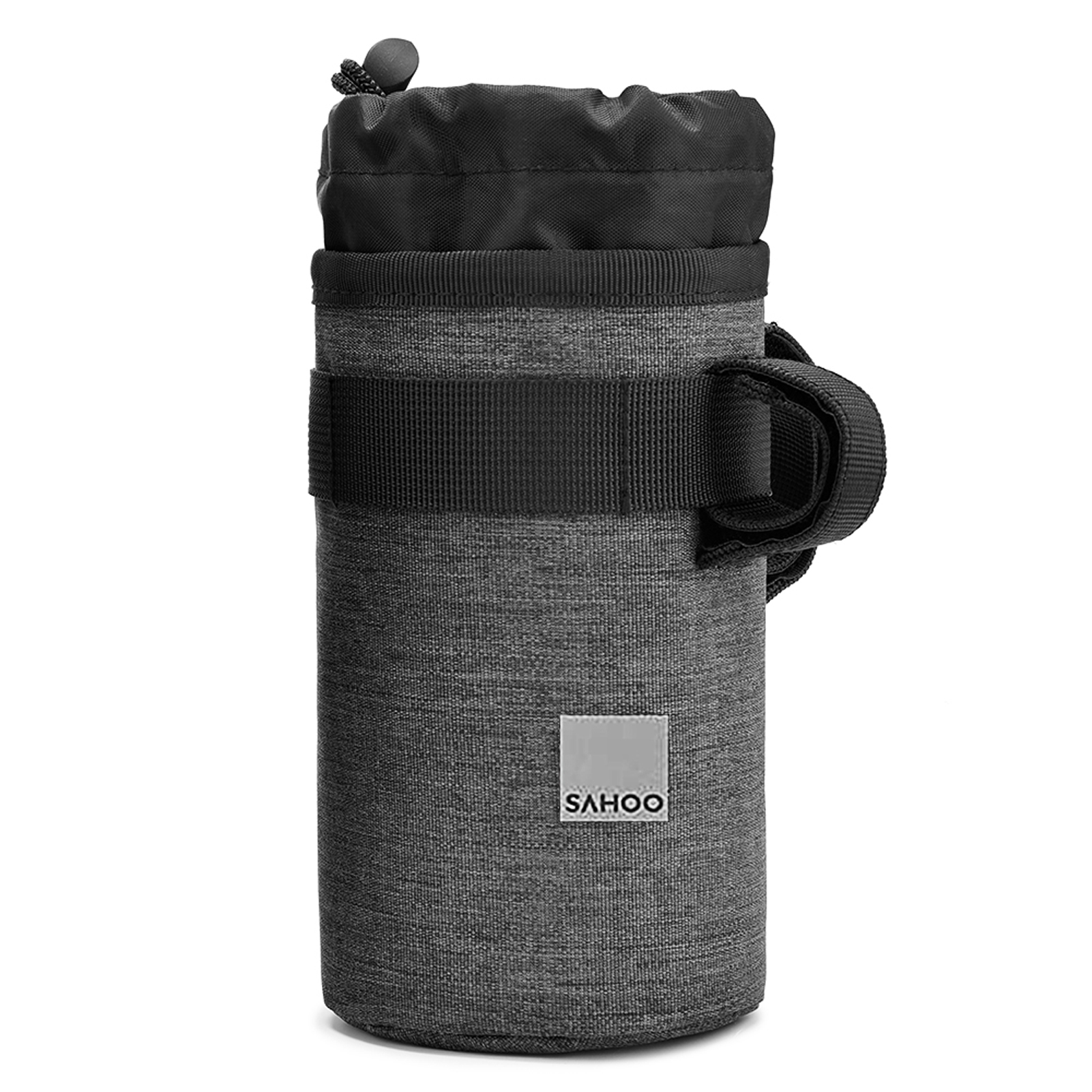 Cycling Insulated Water Bottle Pouch Drawstring Water Bottle Bag Bike Handlebar Bag