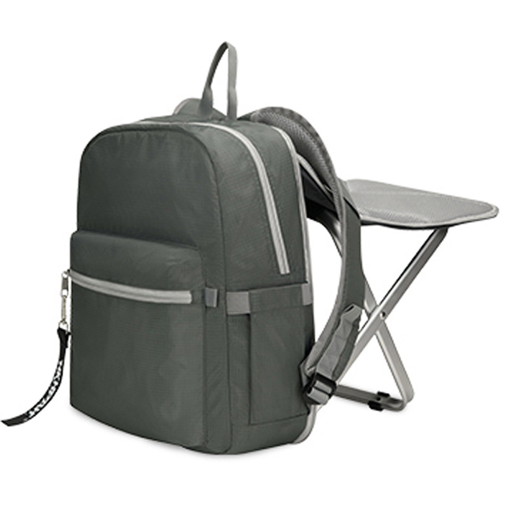 Lightweight Backpack Stool Combo Backpack with Folding Chair for Outdoor Camping Fishing Hiking Picnic BBQ