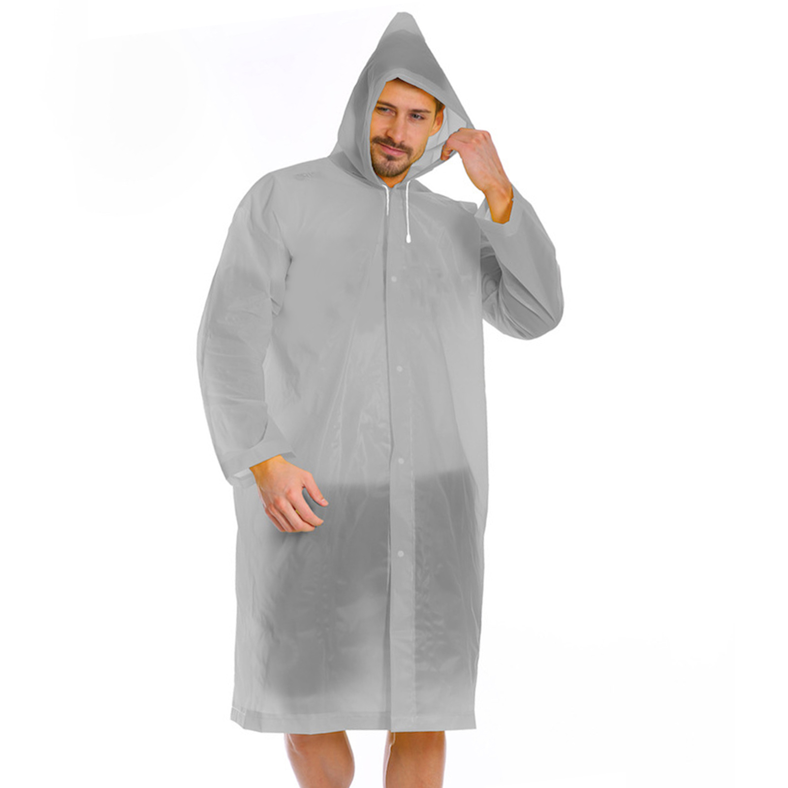 Ultralight Rain Poncho Portable Waterproof  Rain Coat Men Women Cycling Rain Cover Hooded Raincoat for Tourism Hiking Fishing Camping Backpacking