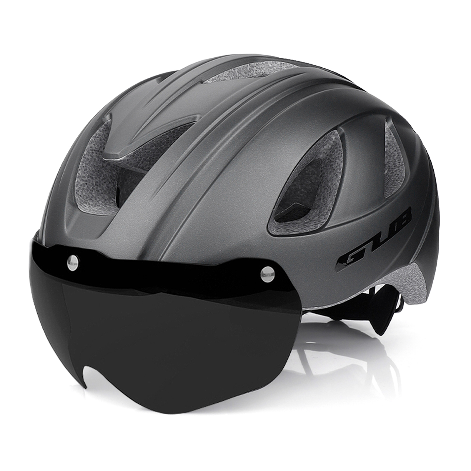 Breathable Cycling Helmet with Rear Light Magnetic Goggles Women Men Lightweight Safety Helmet Bike Helmet