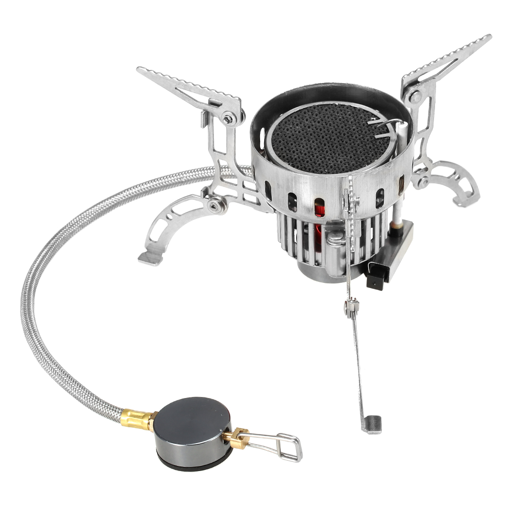 Outdoor Infrared Camping Stove Ultralight Portable Furnace Collapsible Windproof Gas Stove Mini Burner for Cookout Picnic Hiking Backpacking