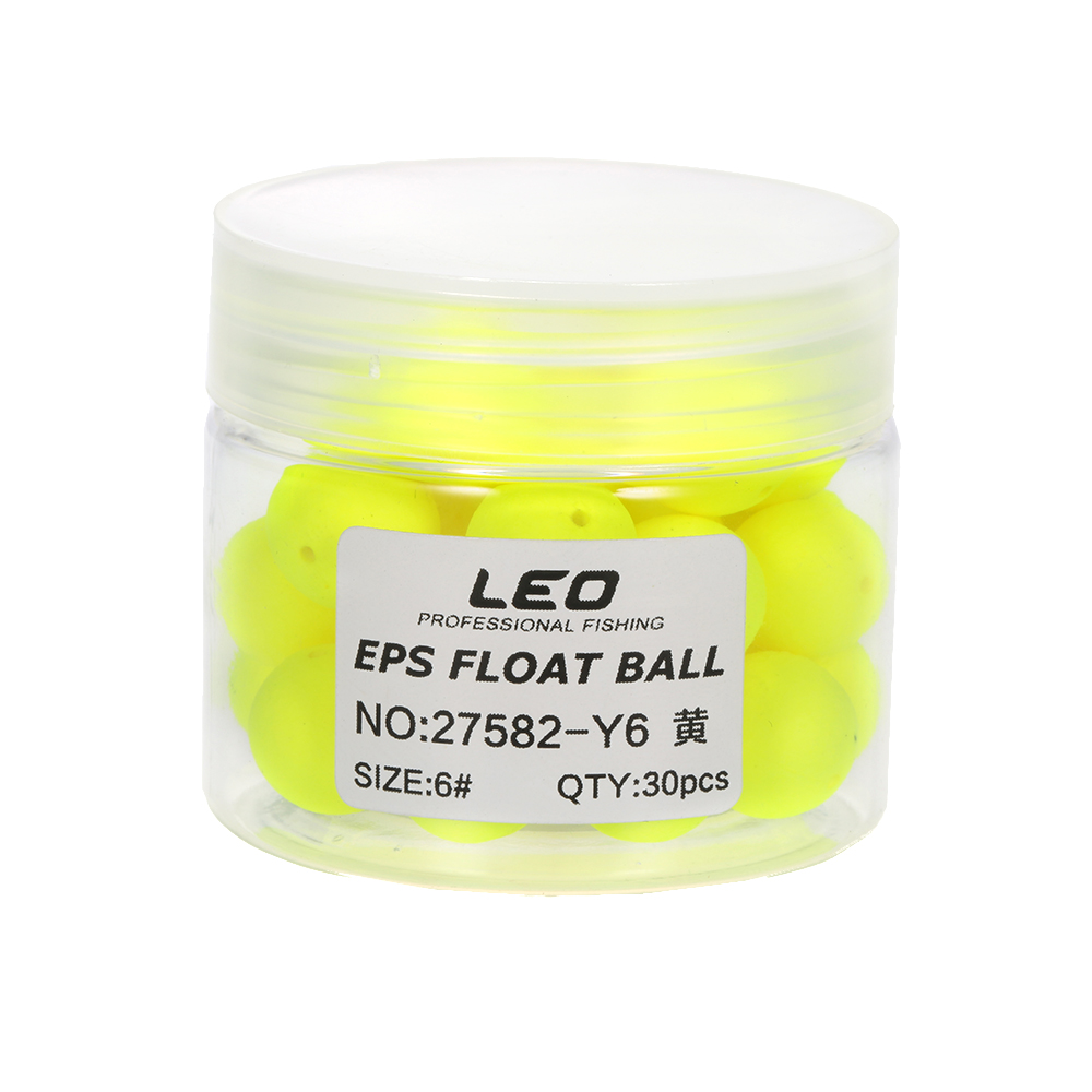 30pcs Bean Shape EPS Fishing Foam Float Ball Globular Buoy Outdoor Sea Fishing Accessory
